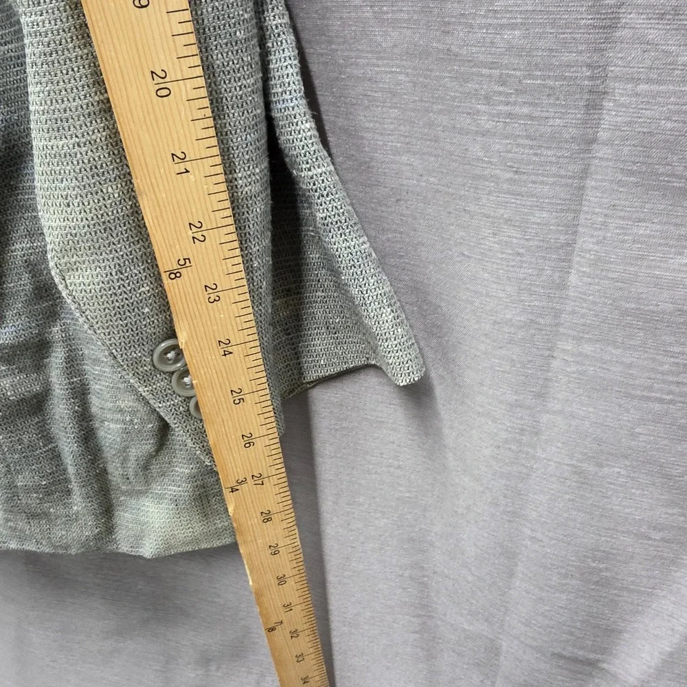Christian Dior Monsieur Vintage Gray Blue Textured Two Button Blazer Sport Coat